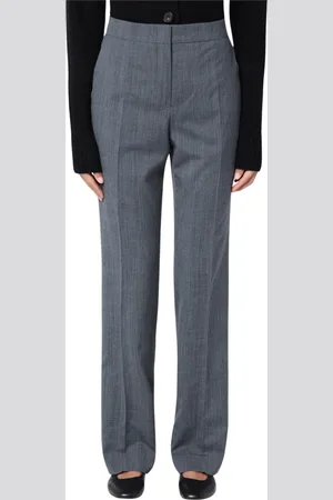 Jil Sander Femme, Pantalons, Gris, Taille: 38 FR Pantalon Coupe Slim