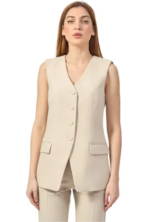Patrizia Pepe Femme, Vestes, , Taille: 38 FR Veste Tailleur avec Détail de Volant
