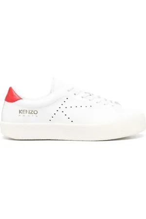 Kenzo Femme, Chaussures, Blanc, Taille: 36 EU Baskets Basses