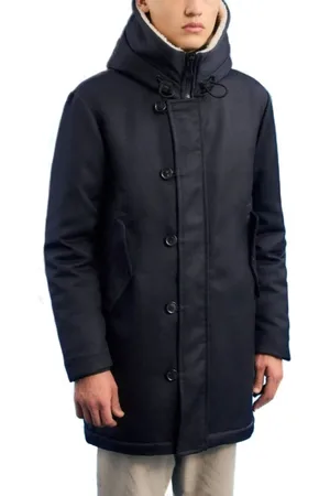 Peuterey Homme, Vestes, Bleu, Taille: 2XL Parka Lungo Kasa TV 02 Ecofur