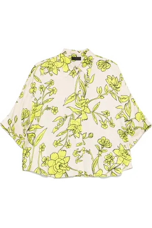 Liu Jo Femme, Blouses et Chemises, Multicolore, Taille: 36 FR Chemise Noire à Boutons et Manches Courtes