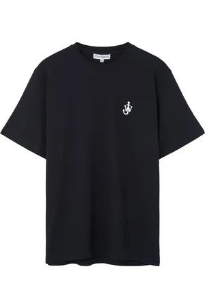 J.W.Anderson Homme, Tops, Noir, Taille: S T-Shirt Logo Ancre Anchor