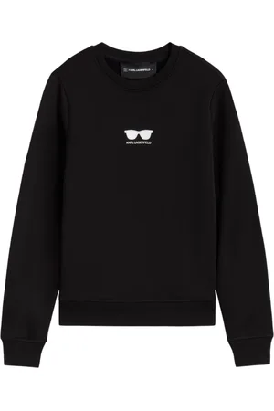 Karl Lagerfeld Femme, Sweatshirts et sweats à capuche, Bleu, Taille: 42 FR SweaT-shirt Broderie Lunettes de Soleil
