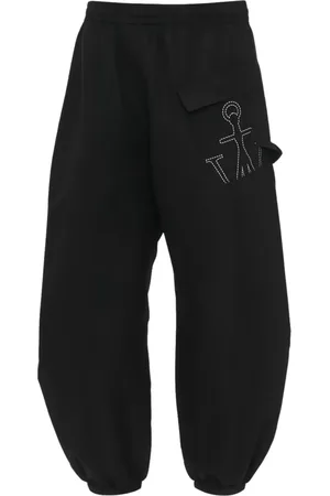 J.W.Anderson Homme, Pantalons, Noir, Taille: L Pantalon de jogging avec logo ancre