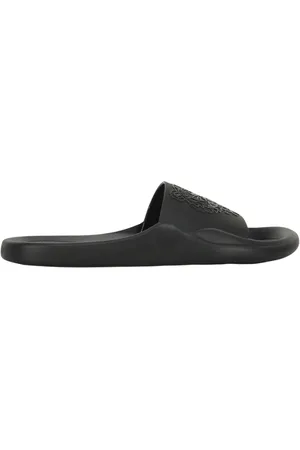 Kenzo Femme, Chaussures, Noir, Taille: 36 EU Slides en caoutchouc avec logo apparent