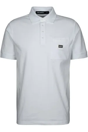 Karl Lagerfeld Homme, Tops, Blanc, Taille: S Polo à Manches Courtes
