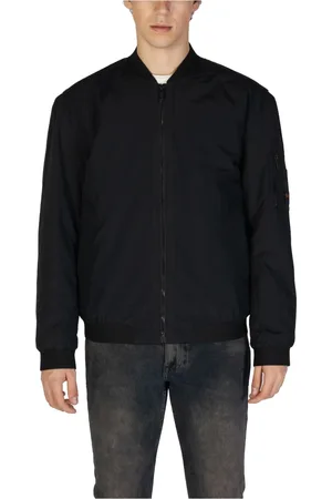 HUGO BOSS Homme, Vestes, Noir, Taille: M Blouson Bomber Zippé Noir