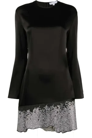 J.W.Anderson Femme, Robes, Noir, Taille: 34 FR Mini-robe scintillante en satin à paillettes