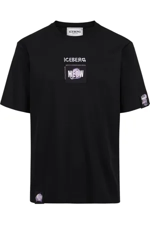 Iceberg Homme, Tops, Noir, Taille: 3XL T-shirt Coupe Standard