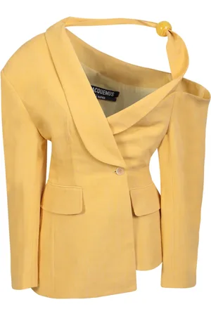 Jacquemus Femme, Vestes, Jaune, Taille: 36 FR Veste Asymétrique