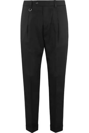 Paolo Pecora Homme, Pantalons, Noir, Taille: XL Pantalon Chino Noir Coupe Décontractée