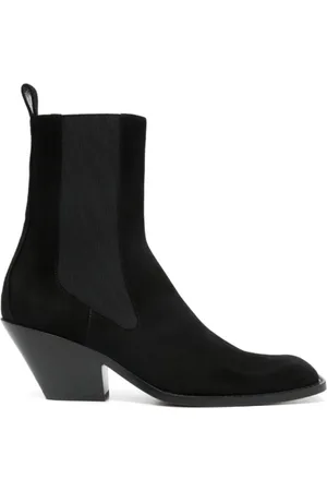 Khaite Femme, Chaussures, Noir, Taille: 37 1/2 EU Bottines de cowboy en daim de veau noir