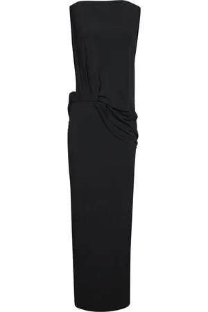 Jacquemus Femme, Robes, Noir, Taille: 38 FR Élégante Robe Longue Sans Manches Noire