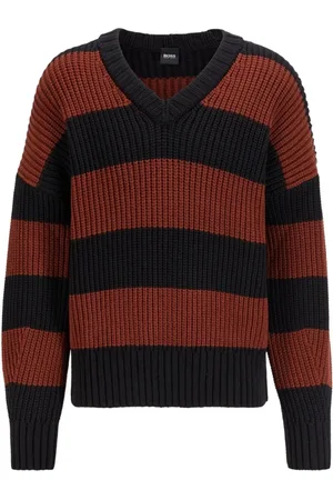 HUGO BOSS Homme, Pulls, Rouge, Taille: L Pull côtelé Proti