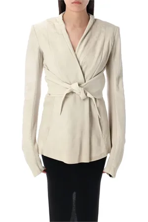 Rick Owens Femme, Vestes, , Taille: 40 FR Wrap Design V-Neck Outerwear
