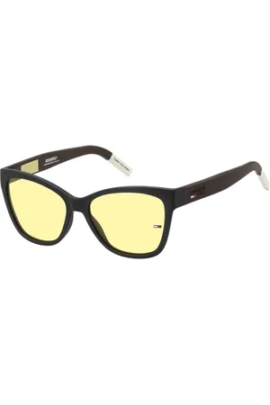 Tommy Hilfiger Homme, Accessoires, Noir, Taille: ONE Size Lunettes de soleil carrées en acétate
