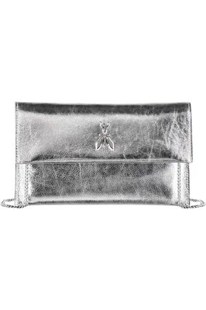 Patrizia Pepe Femme, Sacs, Gris, Taille: ONE Size Pochette de luxe géométrique