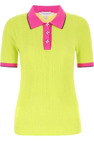 Serafini Femme, Tops, Jaune, Taille: 38 FR Polo Tricoté