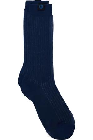 Iceberg Femme, Sous-vêtements, Bleu, Taille: M Chaussettes Papillon avec Monogramme Logo Brodé