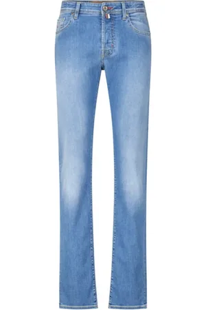 Jacob Cohen Homme, Jeans, Bleu, Taille: W38 Jean Slim Fit avec Poches Brodéées