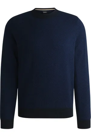 HUGO BOSS Homme, Pulls, Bleu, Taille: XL Pull regular-fit