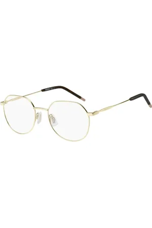 HUGO BOSS Femme, Accessoires, Jaune, Taille: ONE Size Lunettes à Monture Métallique Dorée
