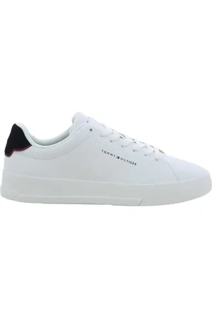 Tommy Hilfiger Homme, Chaussures, Blanc, Taille: 40 EU Court Leather Baskets