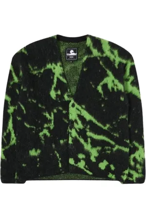 Edwin Homme, Pulls, Multicolore, Taille: S Cardigan oversize multicolore avec fil italien