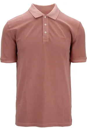 Woolrich Homme, Tops, Rose, Taille: M Polo Boutonné