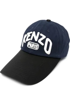 Kenzo Homme, Accessoires, Bleu, Taille: ONE Size Casquette de baseball à logo brodé