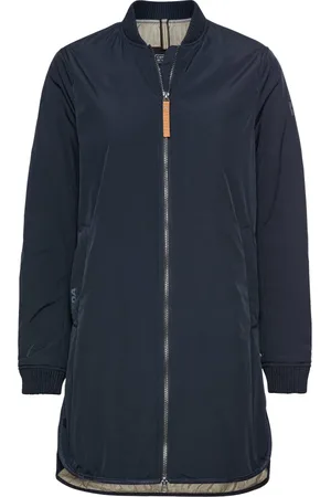 Camel Active Femme, Manteaux, Bleu, Taille: 40 FR Manteau en polyester