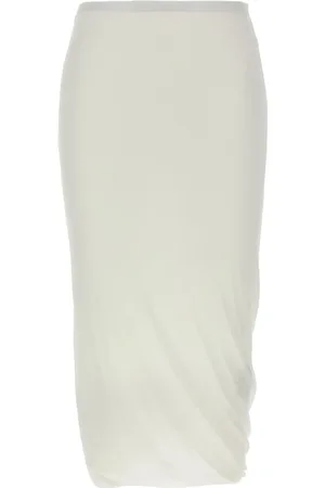 Jil Sander Femme, Jupes, Blanc, Taille: 38 FR Jupe plissée élégante