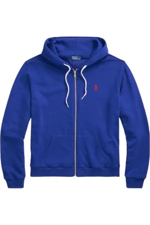 Ralph Lauren Femme, Sweatshirts et sweats à capuche, Bleu, Taille: 38 FR Zip Sweat à capuche SweaT-shirt Casual Style