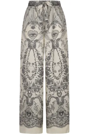 ZIMMERMANN Femme, Pantalons, Multicolore, Taille: 38 FR Crush Draw Waist Pant