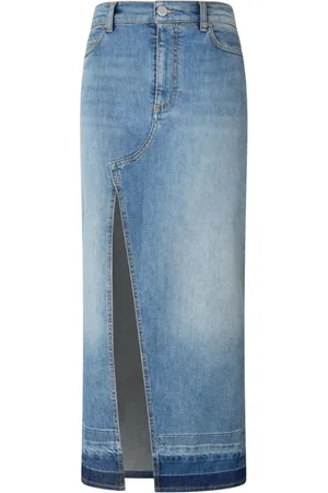 Pinko Femme, Jupes, Bleu, Taille: 40 FR Il Cairo Denim Skirt