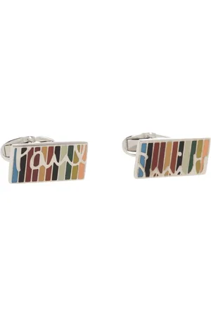 Paul Smith Homme, Accessoires, Gris, Taille: ONE Size Boutons de Manchette Rectangulaires