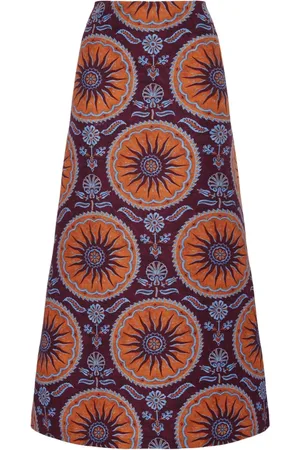 La DoubleJ Femme, Jupes, Multicolore, Taille: 40 FR Jupe Trapèze Hiver Imprimé Sovereign