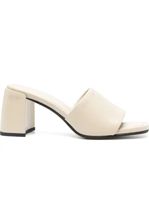 Jimmy Choo Femme, Chaussures, Blanc, Taille: 40 EU Mules en bambou style Lena70