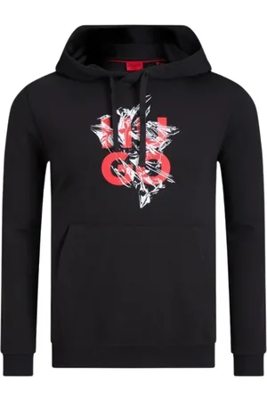 HUGO BOSS Homme, Sweatshirts et sweats à capuche, Noir, Taille: XL Daltorreson Sweat à capuche