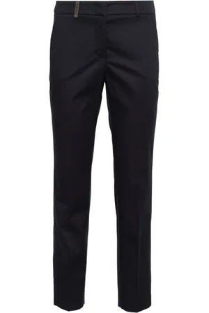 PESERICO SIGN Femme, Pantalons, Bleu, Taille: 38 FR Pantalon Bleu Tailleur