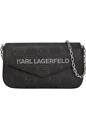 Karl Lagerfeld Femme, Sacs, Noir, Taille: ONE Size Icon Mono CC Pouch WOC