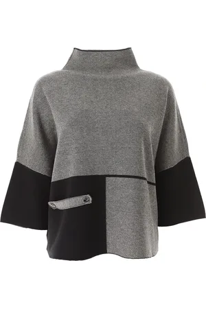 Joseph Ribkoff Femme, Pulls, Gris, Taille: 36 FR Col roulé gris