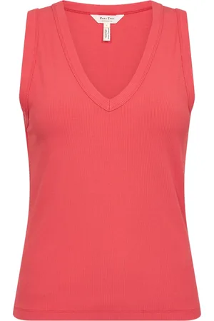 Part Two Femme, Tops, Rouge, Taille: 46 FR Top Bittersweet col V