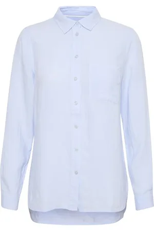 Part Two Femme, Blouses et Chemises, Bleu, Taille: 42 FR Kivas Shirt