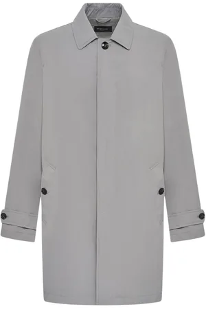 Kiton Homme, Manteaux, Gris, Taille: XL Manteau Style Mackintosh