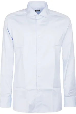 Ermenegildo Zegna Homme, Chemises, Bleu, Taille: 2XS Chemise sur mesure à manches longues