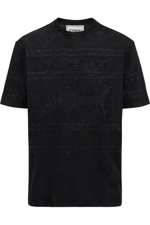 Iceberg Homme, Tops, Noir, Taille: L T-shirt noir coupe décontractée