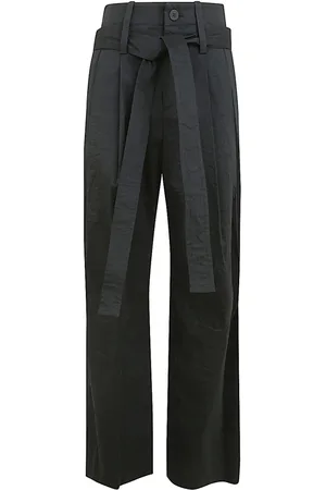 Issey Miyake Femme, Pantalons, Noir, Taille: 40 FR Pantalon Membrane Façonné