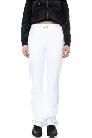 Juicy Couture Femme, Pantalons, Blanc, Taille: 42 FR Pantalon de survêtement taille haute Tina Track Vlr