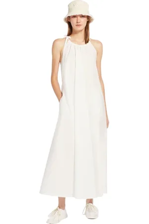 Max Mara Femme, Robes, Blanc, Taille: 36 FR Robe Maxi d`Été
